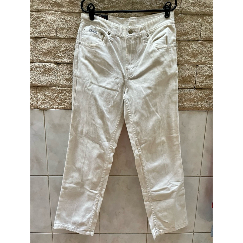 Celana Denim Putih Wanita Preloved
