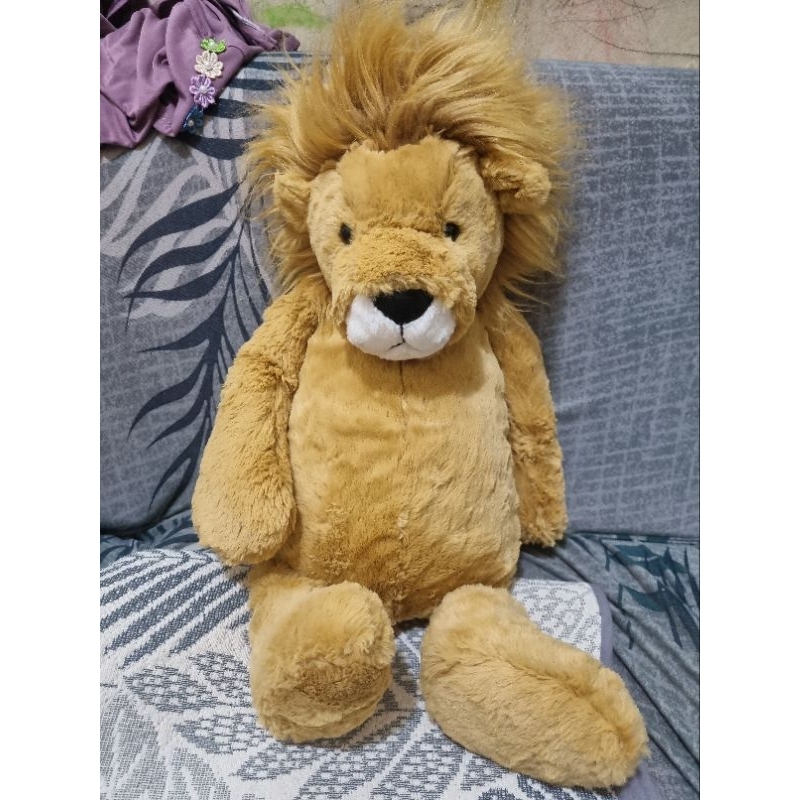 Boneka Jellycat Bashful Lion size Huge
