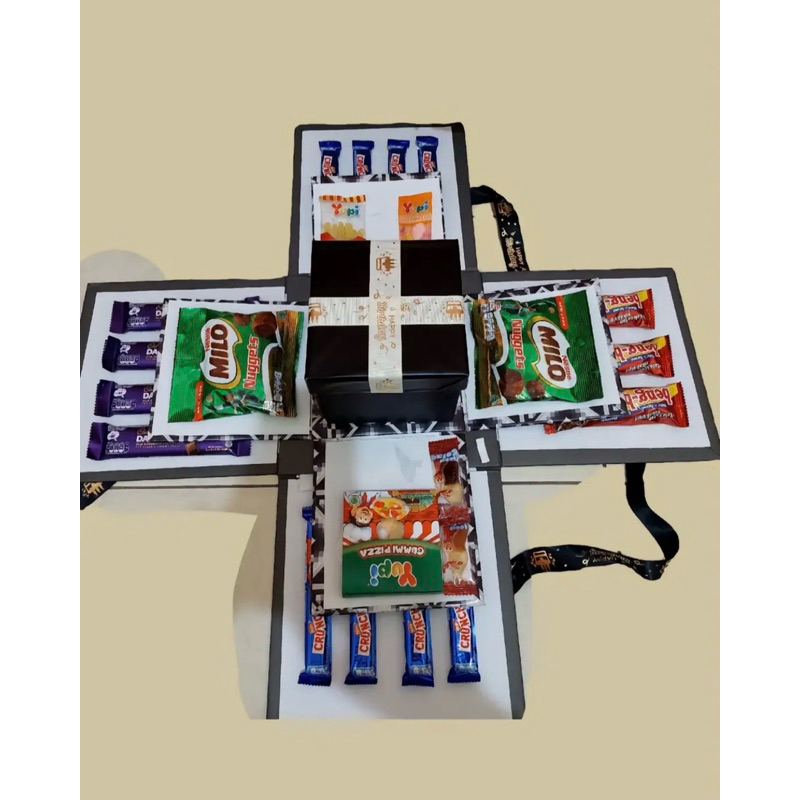 Explosion Box Snack | Snack Box | Suprise Snack Box | Misteri Box | Kado Ulang Tahun | Kado Annivers