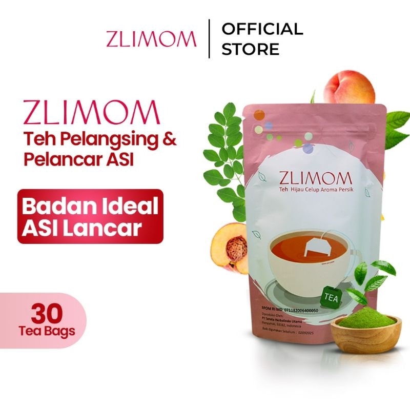 

Zlimom Teh Hijau Celup Aroma Persik 30 Kantong Teh