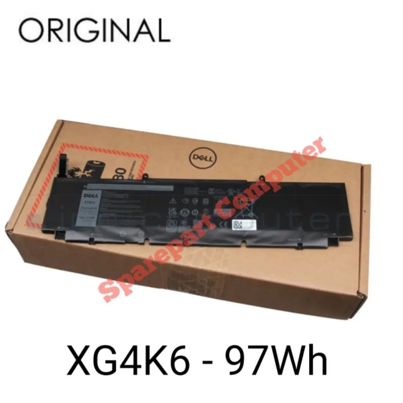 Baterai Batre XG4K6 97Wh Dell XPS 17 9700 01RR3 Seri F8CPG