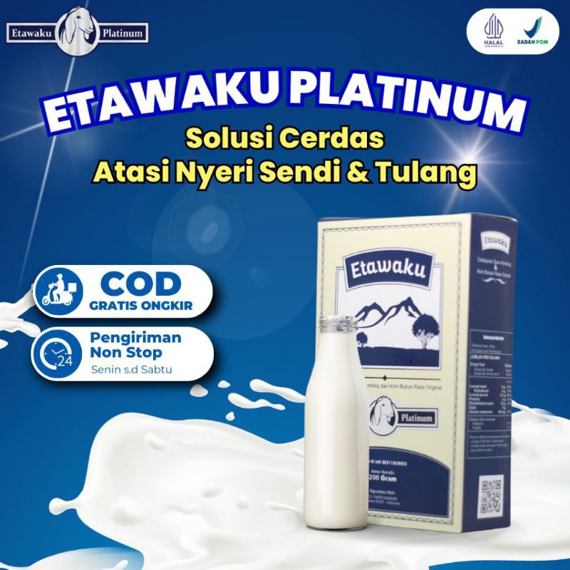 

Susu Etawaku Paket 1 Box - Ampuh Sembuhkan Sakit Pernafasan Sesak Nafas / Bersihkan Nikotin / Batuk Berdahak Flu / Asma / Bron
