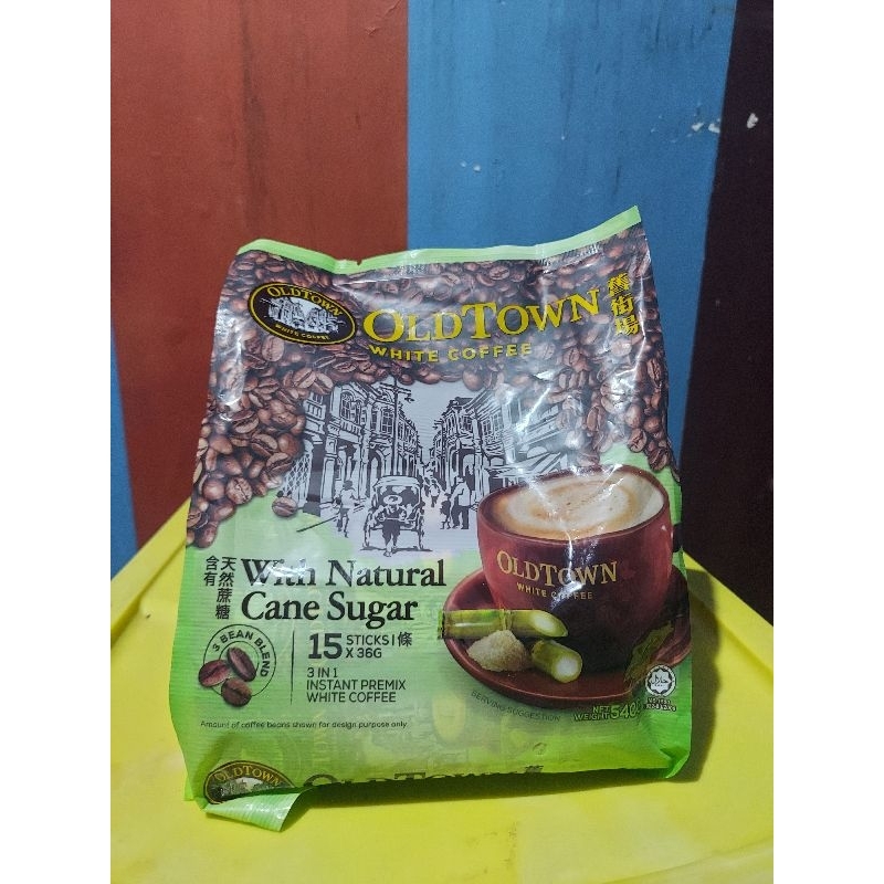 

Old Town White Coffee with Natural Cane Sugar (15x36gr) OldTown Cane Sugar