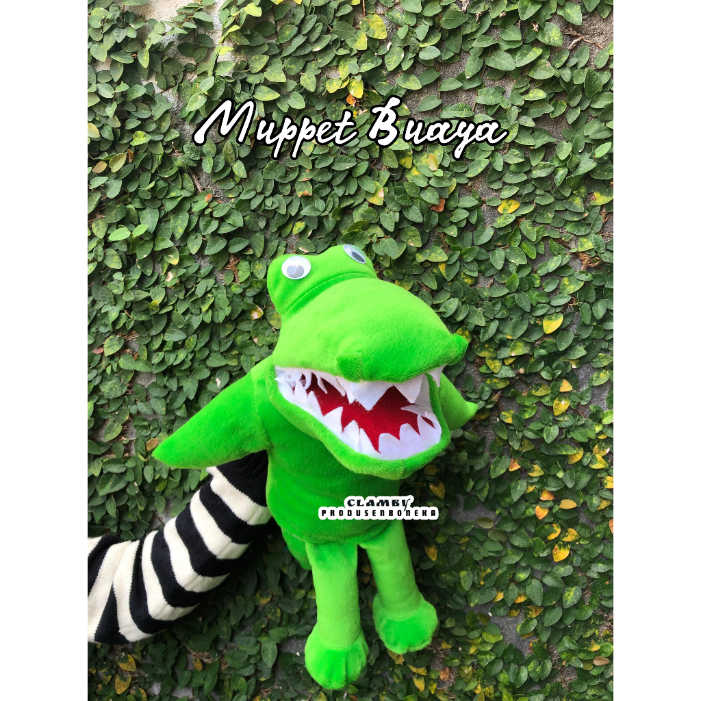 Boneka Tangan Muppet Buaya | Mainan Boneka Karakter Hewan Buaya