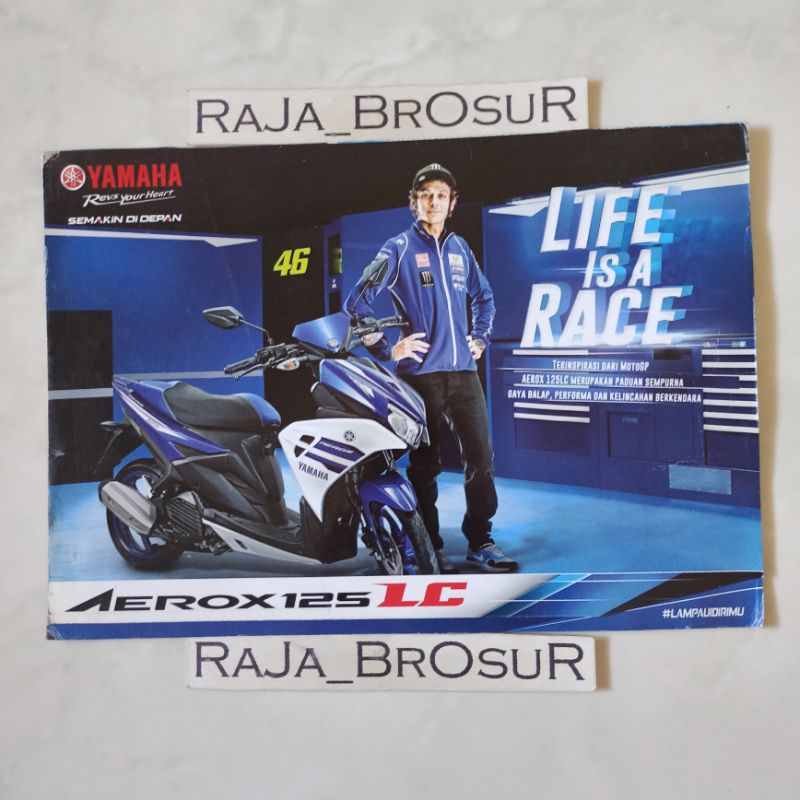 Poster brosur katalog leaflet Yamaha Aerox125LC/Aerox 125 LC Valentino Rossi VR46 2016