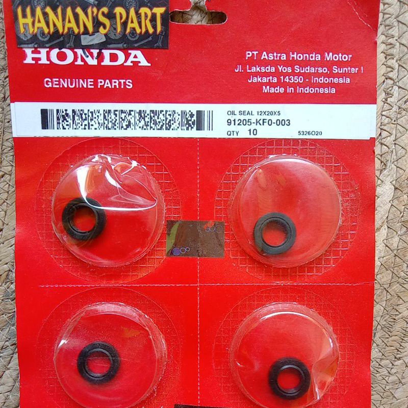 91205-KF0-003 OIL SEAL 12X20X5 ORIGINAL AHM