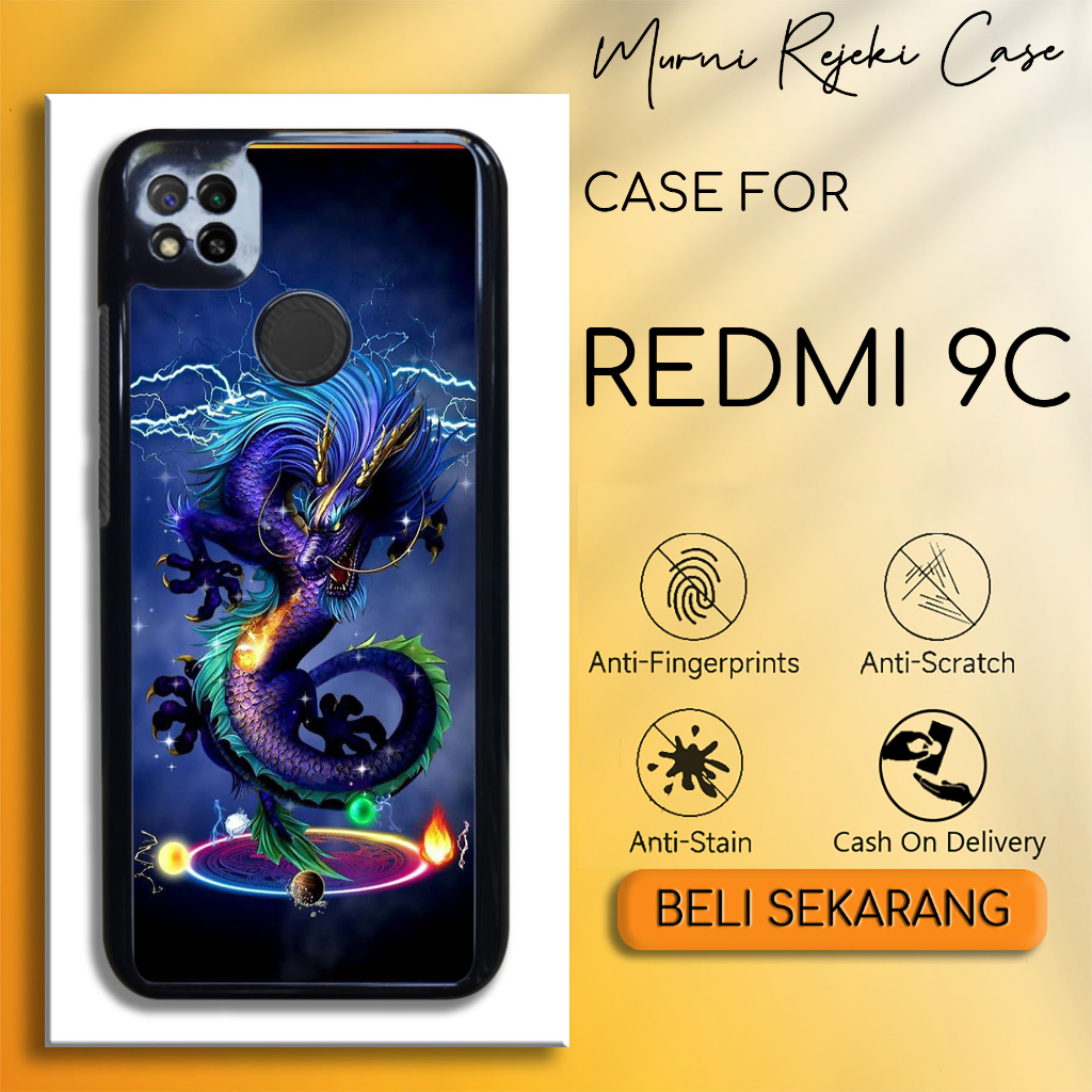 Casing REDMI 9C Case REDMI 9C Kesing Terbaru Anime Motif Dragon Softcase Hardcase Premium Glossy Kar