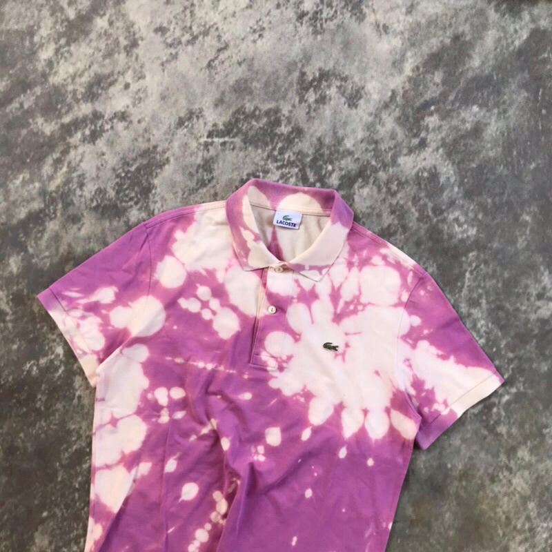 Polo Shirt Lacoste Element Cow (White & Purple) Original Second