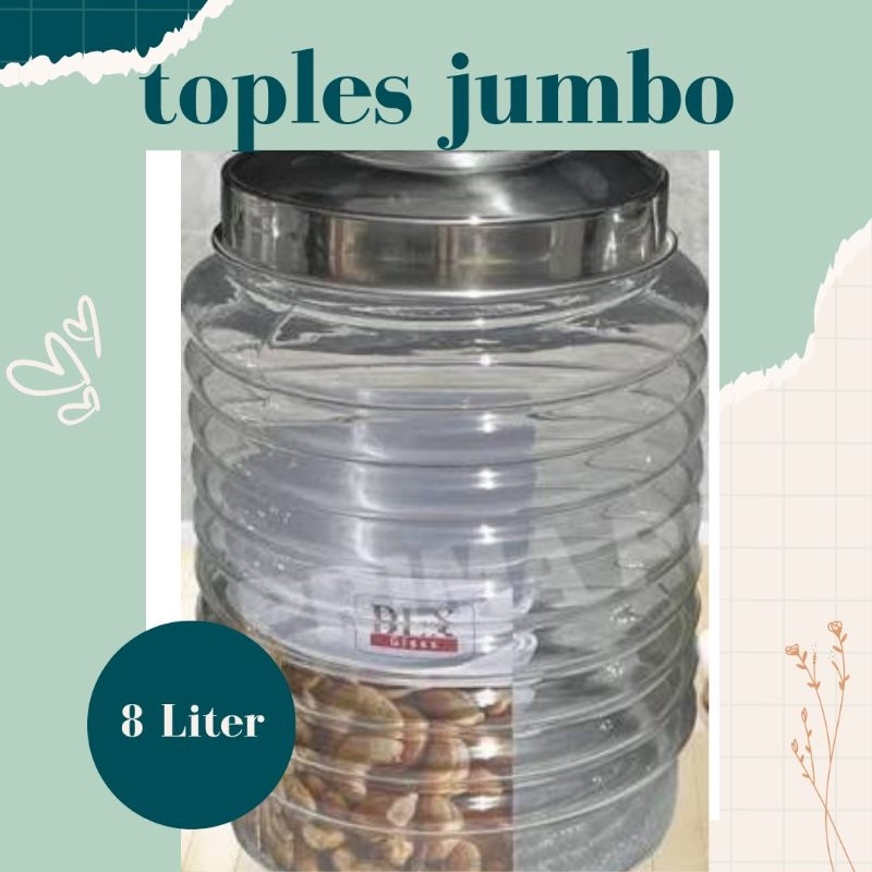 toples kaca 8 liter / toples kombucha