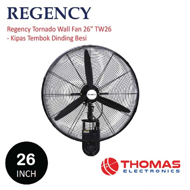Regency Tornado Wall Fan 26 Inch Kipas angin Industri TW26 TW 26 ORI GARANSI RESMI