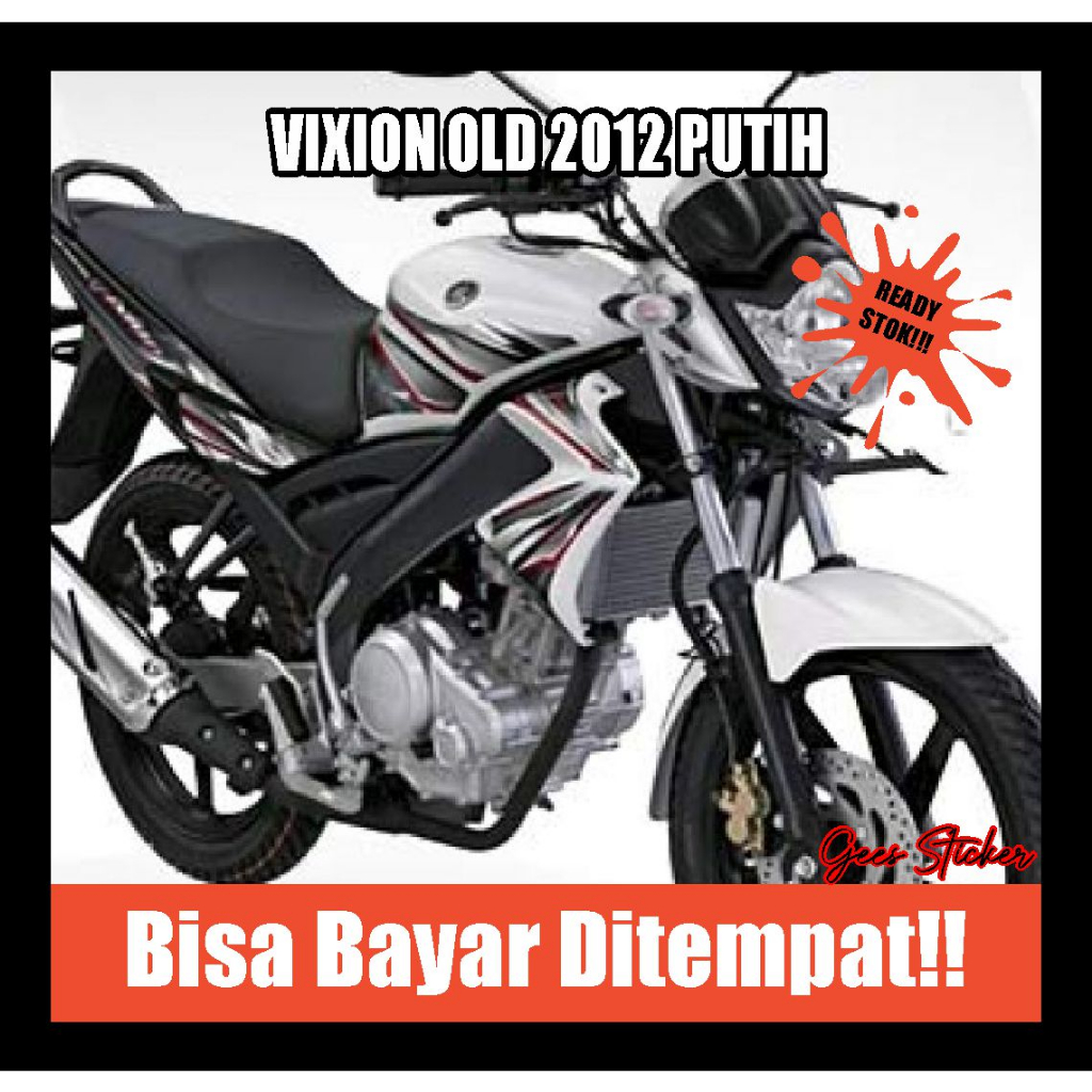 striping vixion old 2012 putih