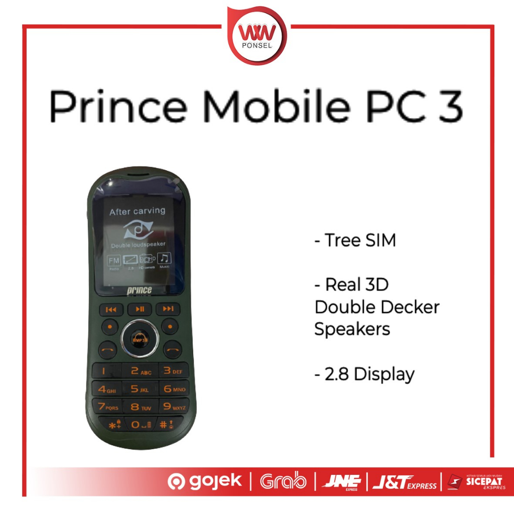 Hp Prince PC 3 Pro Hp Bisa Karaoke 3 SIM Card Bisa Powerbank Baterai 20000mAh