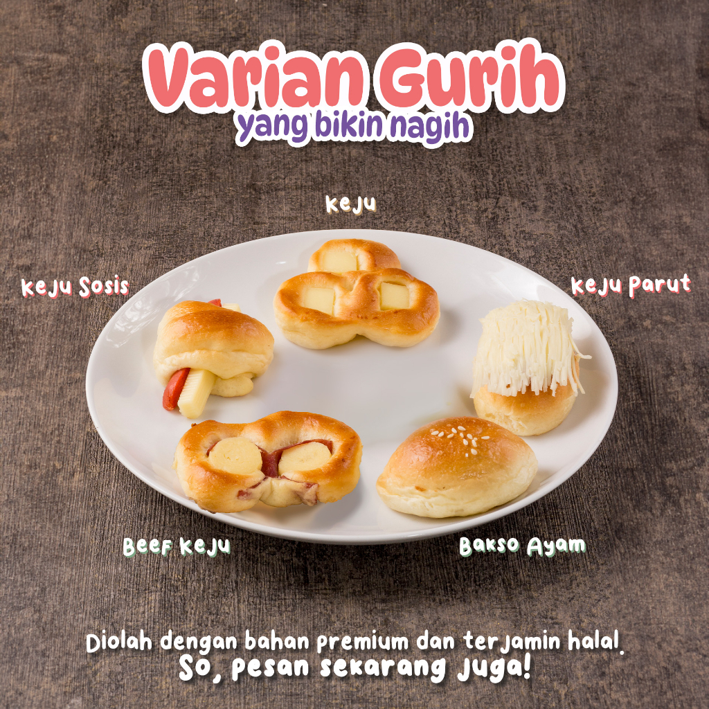 ROTI UNYIL DELICUTE BUN 24 PCS - TIDAK BISA PILIH RASA (ROTI DIKIRIM RANDOM) DALAM BOX