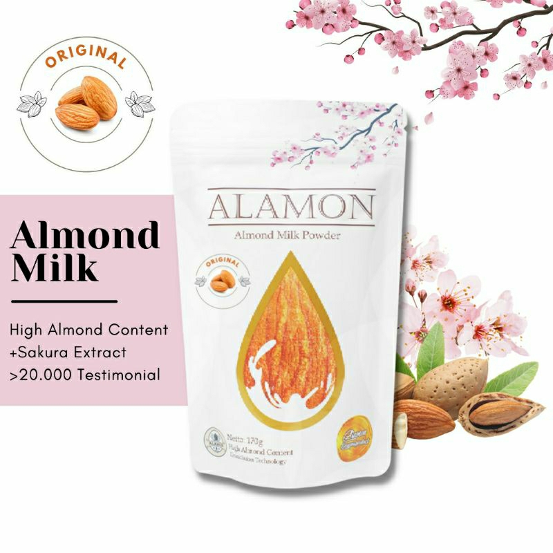 

Susu Almond Asi Booster/ Susu bubuk Almond Premium / Brain Nutrision / 5x Minum
