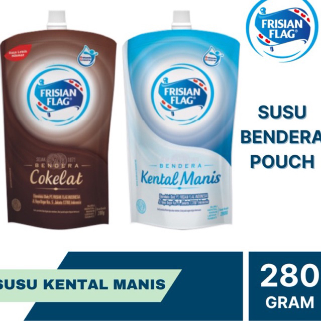 

Frisian Flag Susu Bendera / Susu Kental Manis Pouch 280gr