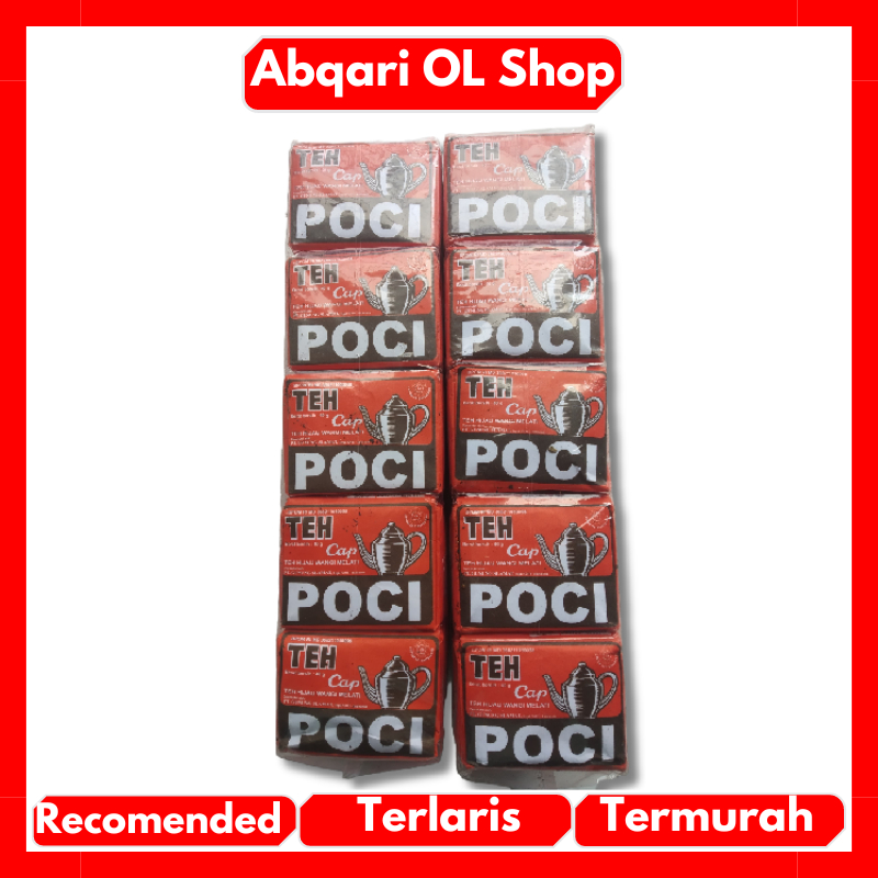 

Teh Tubruk Cap Poci - Teh Seduh - Teh Hijau Wangi Melati 40gr Dapat 1 Pak Isi 10 Pcs