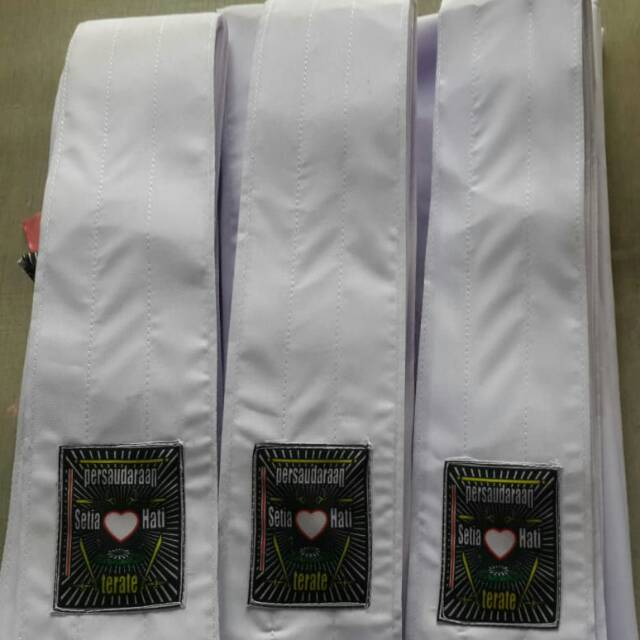 Sabuk Tingkatan PSHT putih sabuk siswa psht sabuk silat siswa psht putih