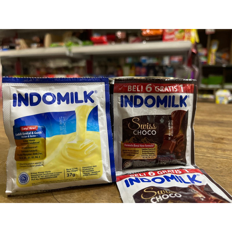 

SUSU KENTAL MANIS INDOMILK SACHET/SASET PUTIH DAN COKELAT