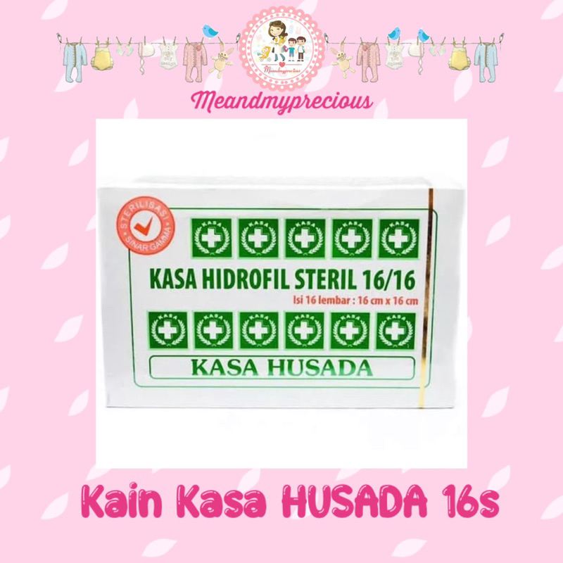 MMP - KASA HUSADA Hidrofil Steril 16 Lembar 16cm x 16 cm / kain kasa steril husada BPOM ORI