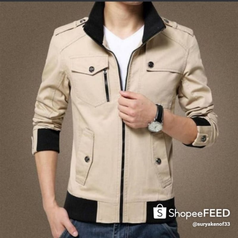 Jaket Bomber Milytari Pria Casual / Jaket Pria Riding / Jaket pria Premium