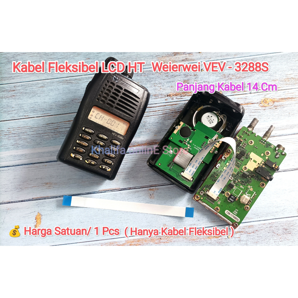 Kabel Cable Fleksibel Flexible LCD HT Handytalky Handy Talky Walkie Talkie Weierwei VEV 3288S VEV-32