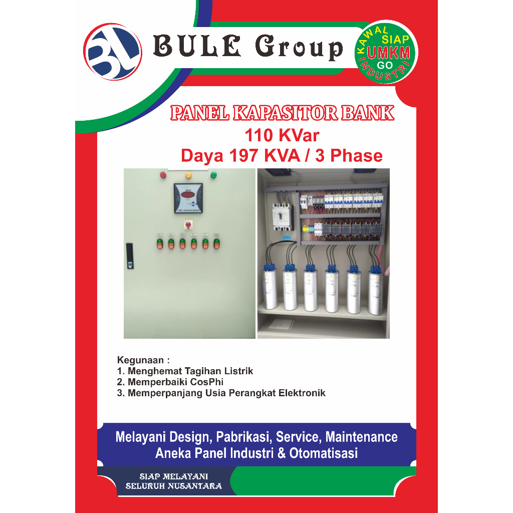 Kapasitor Bank 197 KVA - 110 KVAR - 6 Step