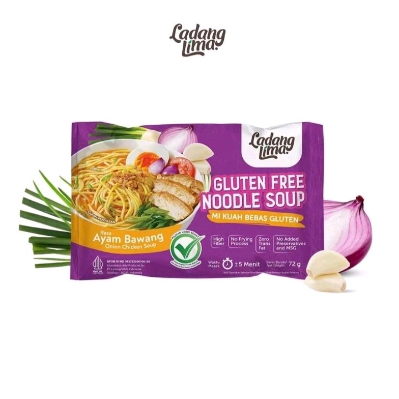 

Ladang Lima Mie Kuah Gluten Free Rasa Ayam Bawang