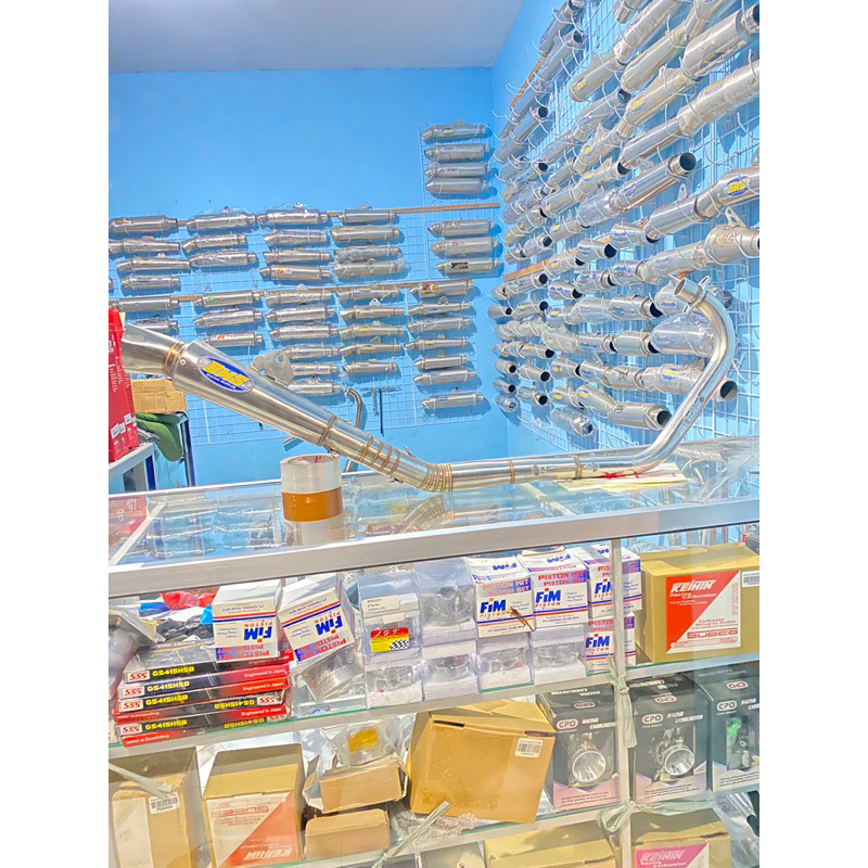 KNALPOT BMS SATU SET KOMPETISI PNP MOTOR TIGER