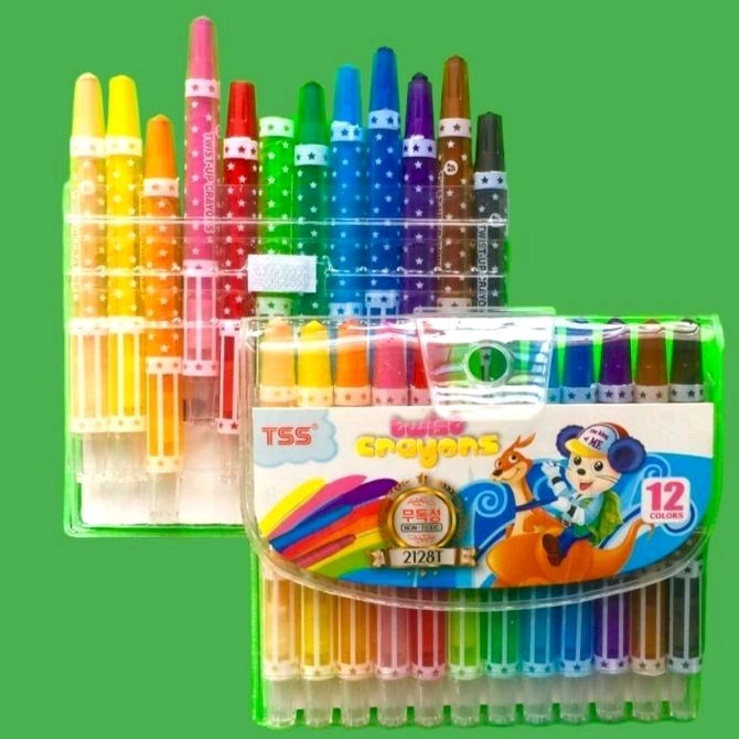 

Crayon putar 12 warna TSS pendek