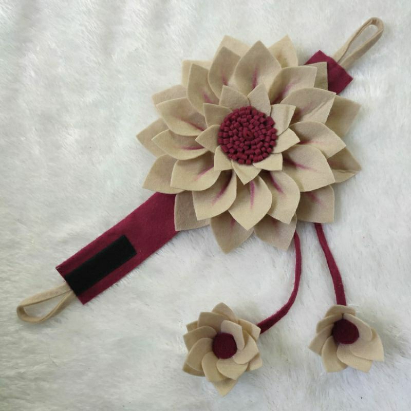 ikat gorden bunga dahlia juntai