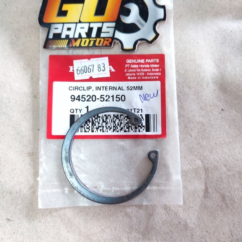 94520-52150 Circlip internal 52mm Kancing Seal Kruk As CVT Kiri Vario Beat Spacy Scoopy