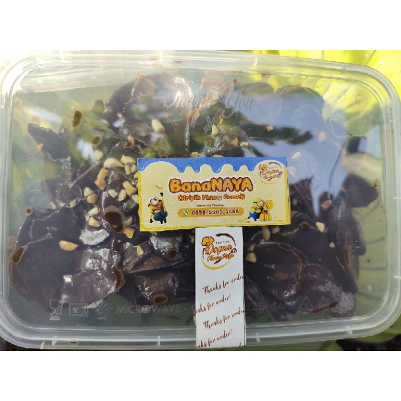 

Keripik pisang lumer, banaNAYA chips 200gr/rasa choconut