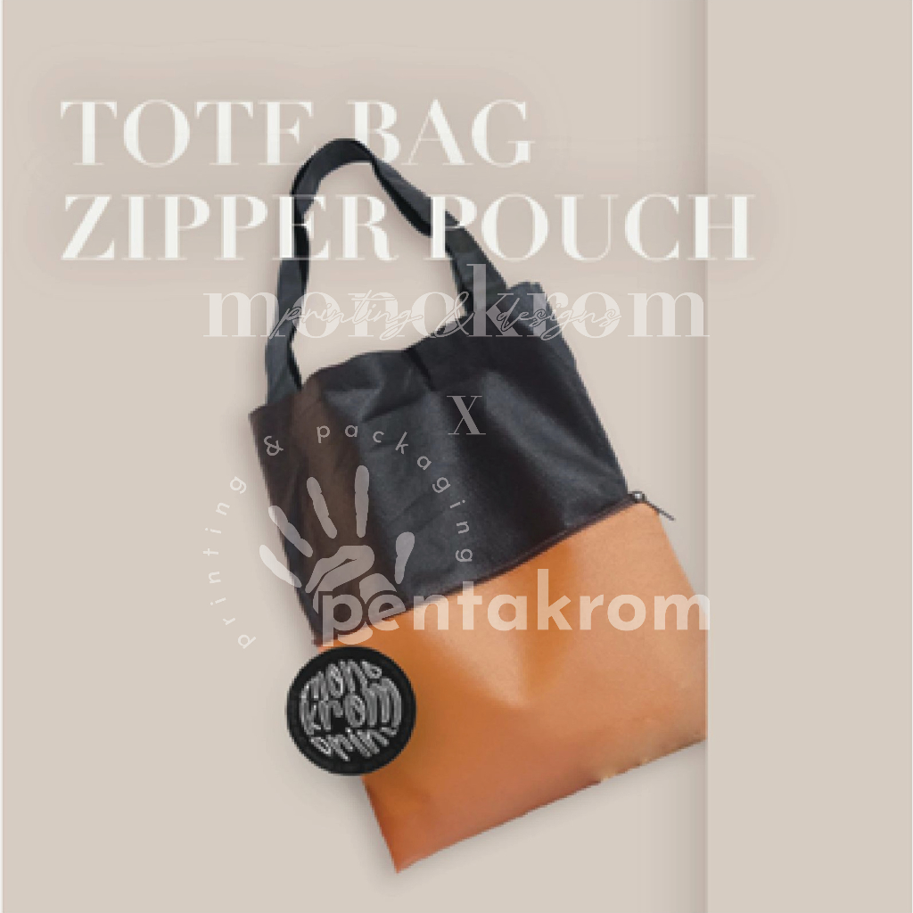 Souvenir Tote Bag Zipper Pouch
