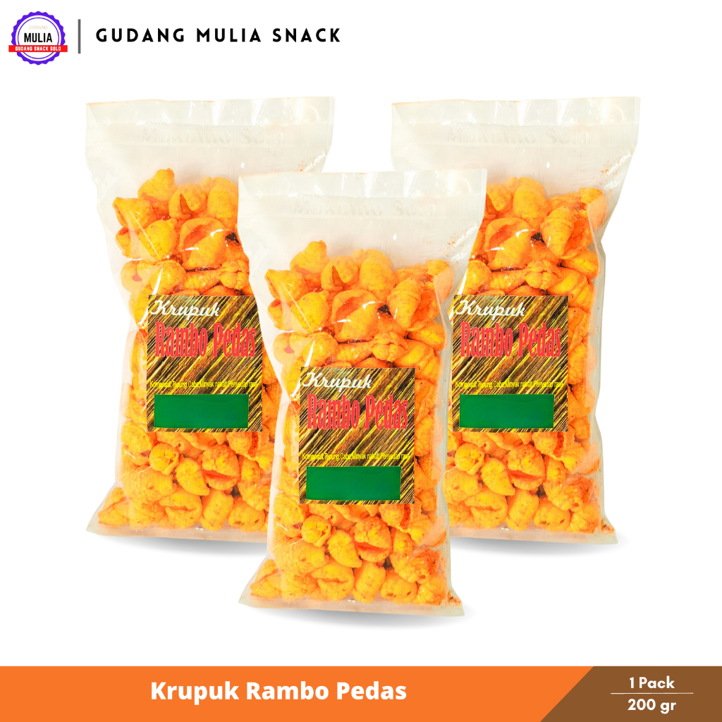 

Krupuk Rambo | Kerupuk Rambo Pedas | Keong Rambo