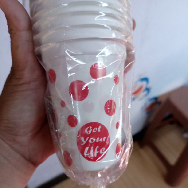 gelas bubur plastik / cup bubur / gelas plastik 50pcs