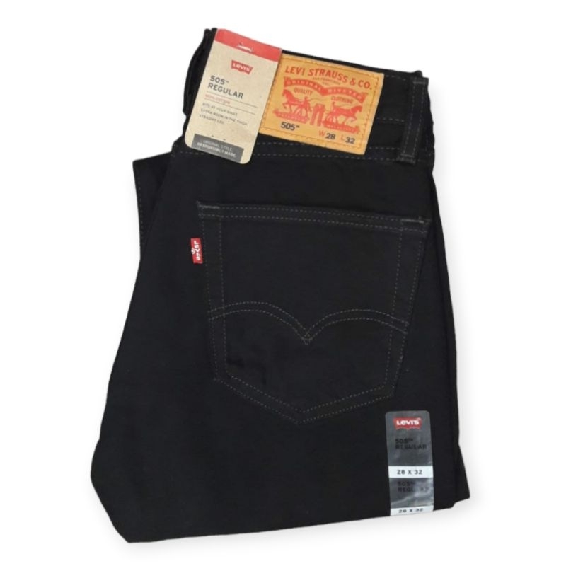 Levis 505 REGULAR HITAM (00505-0260)