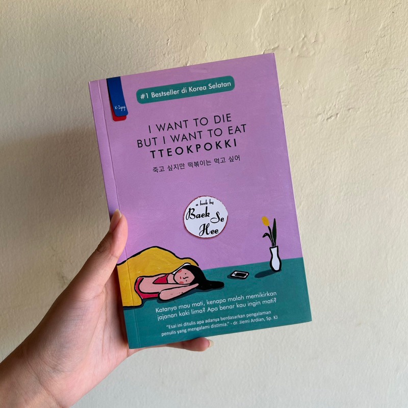 [ORIGINAL PRELOVED] NOVEL I WANT TO DIE BUT I WANT TO EAT TTEOKPOKKI