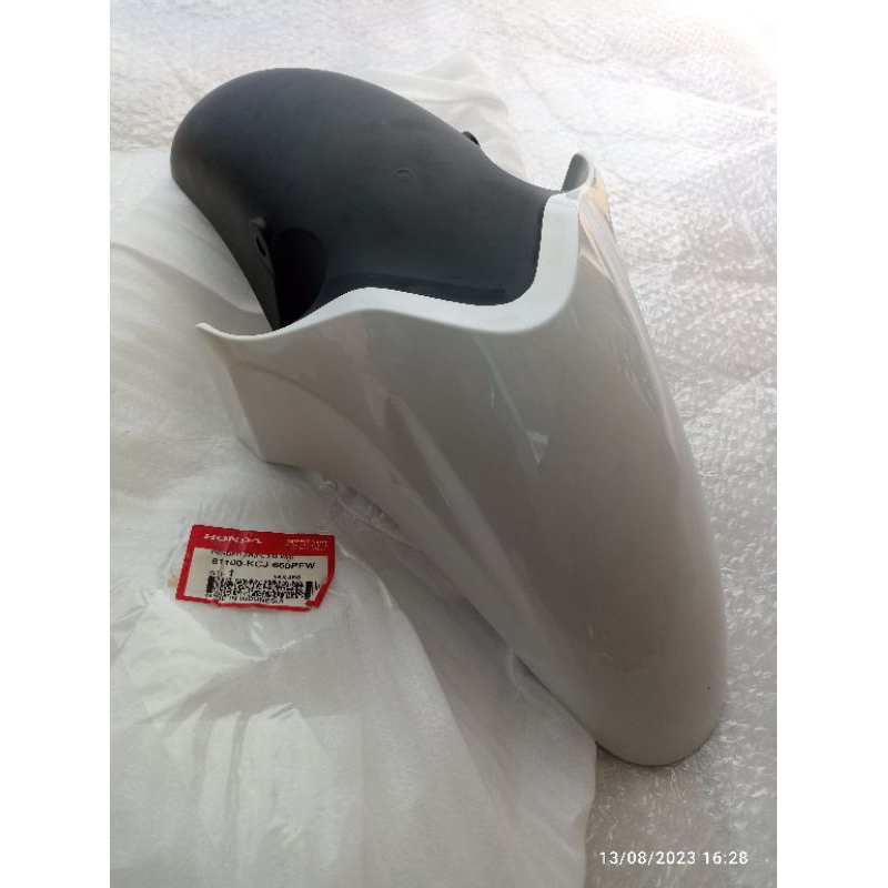 SPAKBOR SLEBOR DEPAN HITAM HONDA TIGER 2000 NEW TIREV ALBINO/PUTIH ORI 61100-KCJ-660PFW