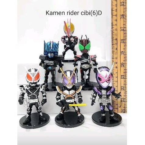 Figure Set 6 Kamen Rider/Ksatria Baja Hitam