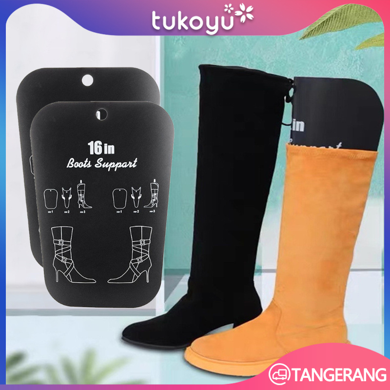 1Pasang Shaper Stand Sisipan Bentuk Boot/Keep Boots Bentuk Tabung