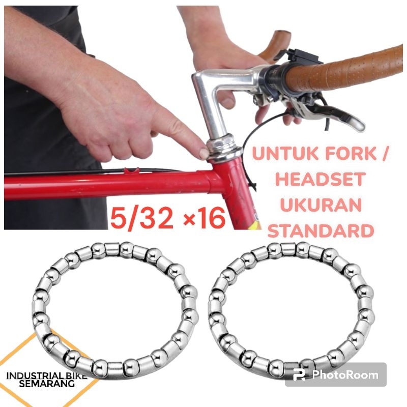 Sarangan Pelor Gotri 5/32 x 16 Untuk Fork Standar Kom Garpu Sepeda BMX Fixie MTB Roadbike dll Sarang Gotri Headset Sepeda