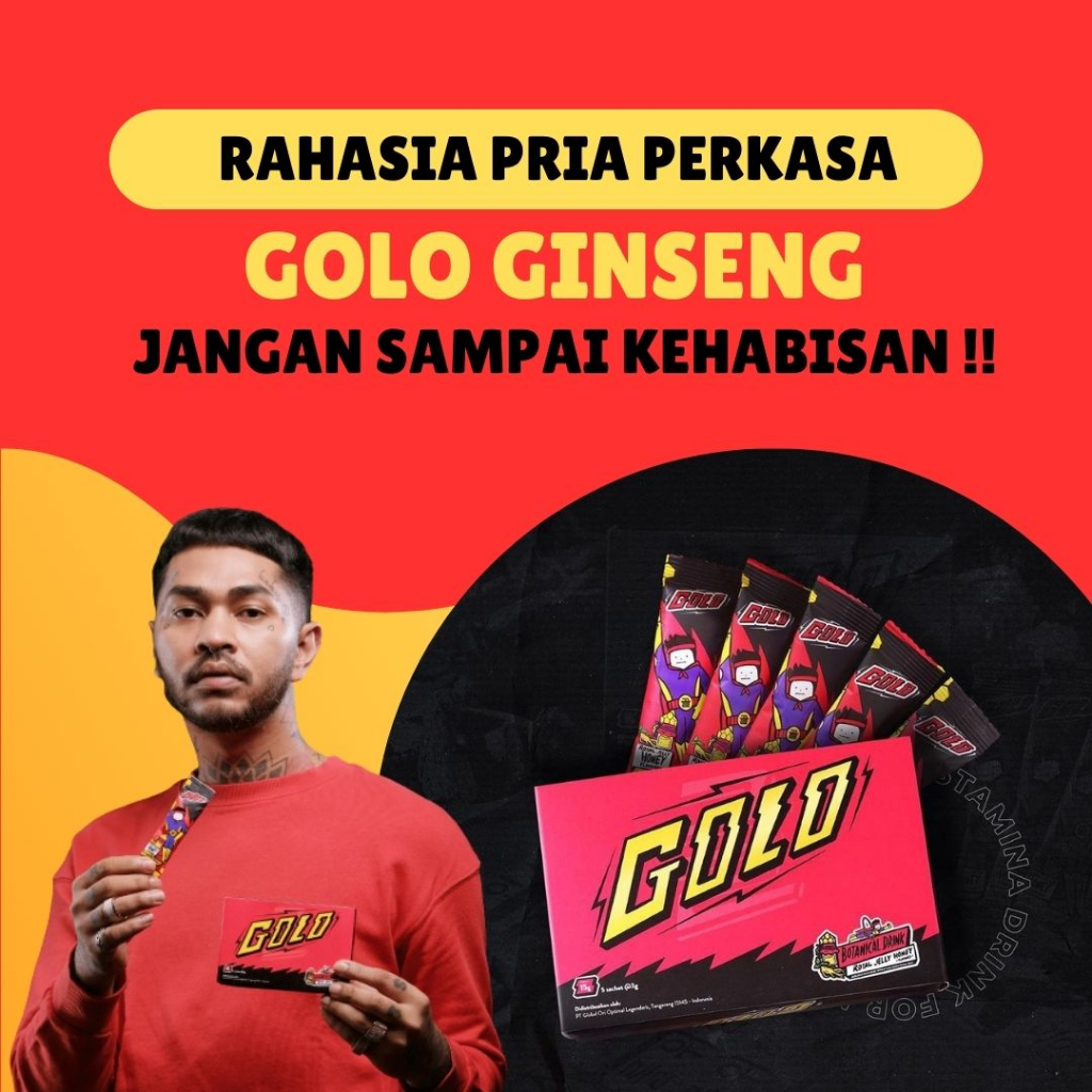 Mister Golo Ginseng Gingseng Serbuk Langsung Teguk Tahan Lama Dan Kuat