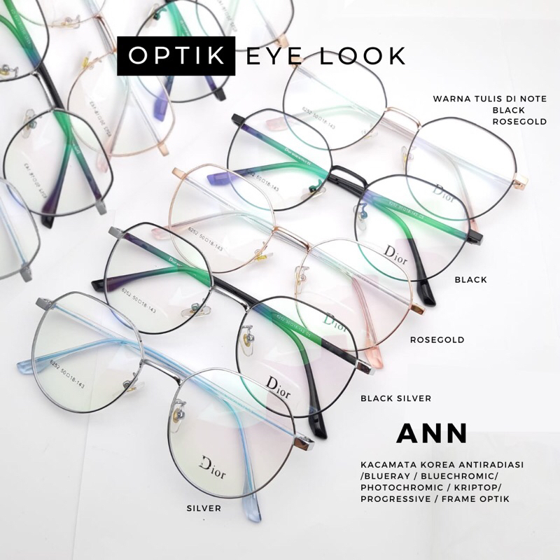 kacamata antiradiasi ann | kacamata optik | kacamata blueray photochromic bluechromic progressive | frame optik