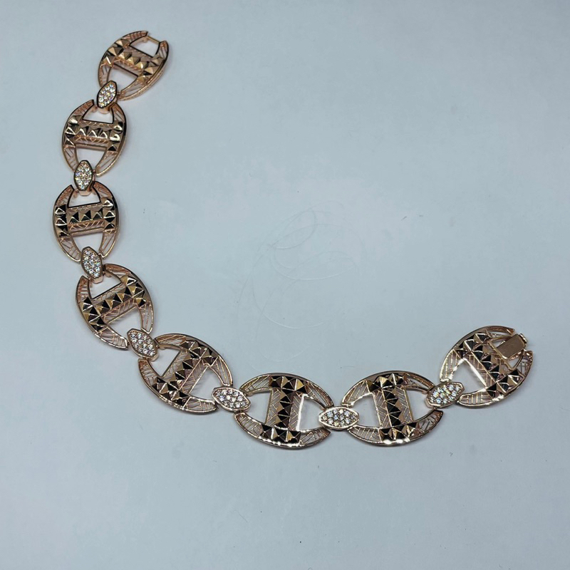 GELANG RANTAI FASHION EMAS ASLI 750%/17/18K