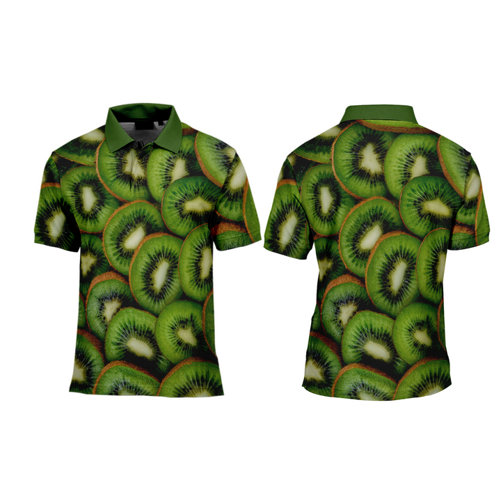 baju kaos pria buah kiwi pendek/panjang fullprinting custom nama logo dll {COD}