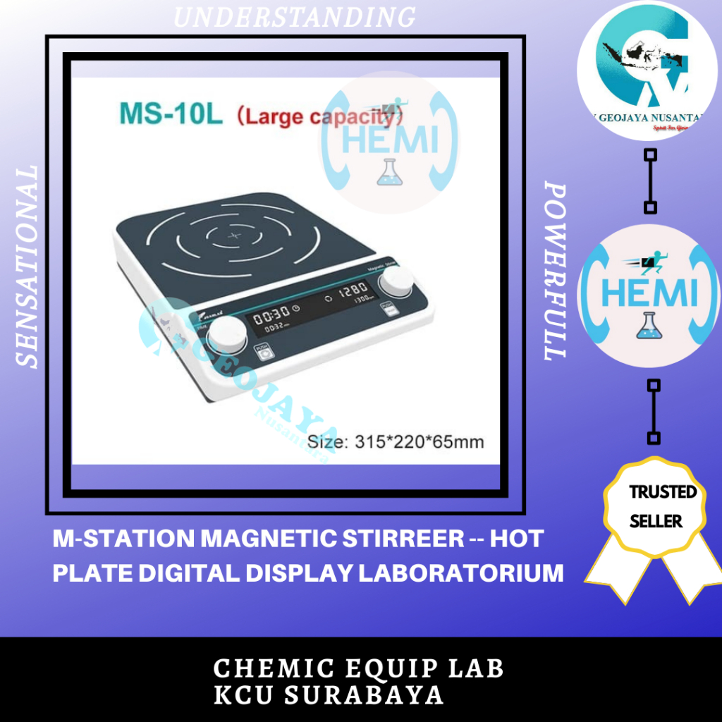 M-STATION MAGNETIC STIRREER -- HOT PLATE DIGITAL DISPLAY LABORATORIUM
