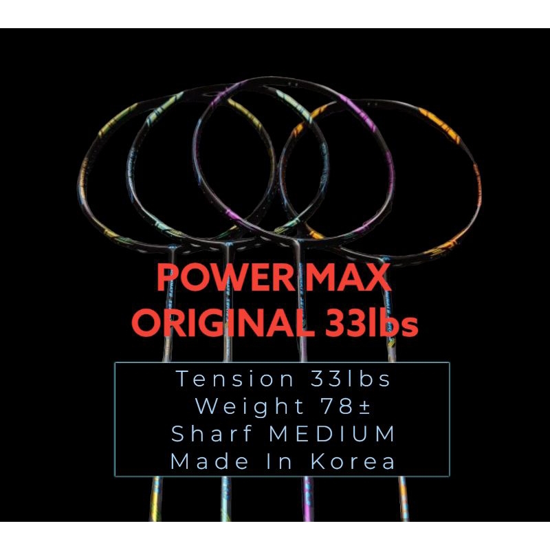 RAKET BADMINTON POWER MAX DOMINATE SERIES ORIGINAL