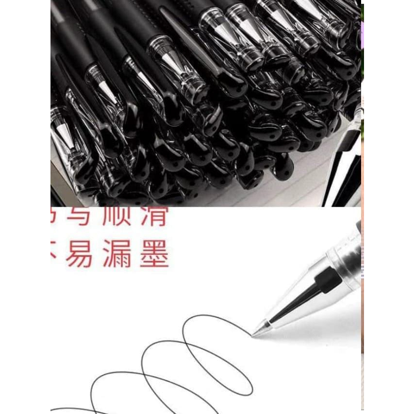 

READY DAPAT 5 PCS PULPEN HITAM IMPOR TINTA HITAM ALAT TULIS SEKOLAH / KANTOR