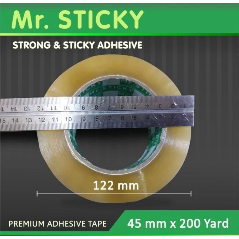 

Lakban Packing Jumbo 2Inch Lakban Online 45mm x 200 yard Plester Solasi Pack Bening Murah Isolasi Besar Mr. STICKY