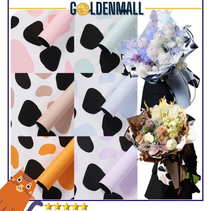 

Kertas Buket Bunga Cellephone Kertas Wrapping Motif COW SKIN 6099